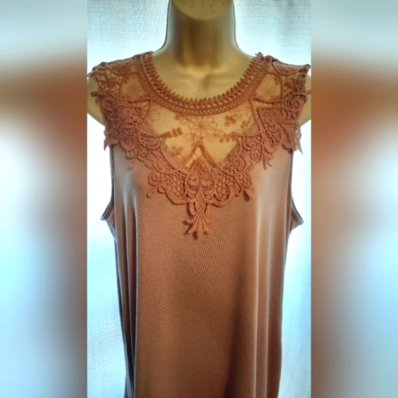 Lovely Melody Pink Embellished Sleeveless Tank Top - Picture 1 of 14